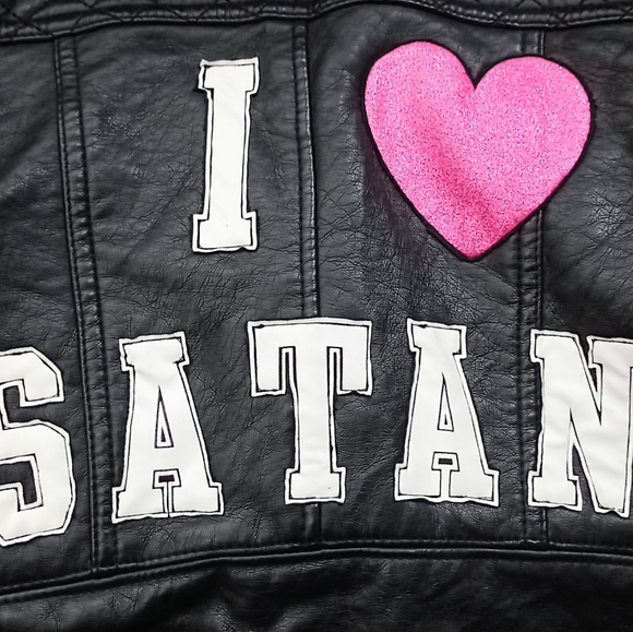Fatal Envy XS I 💖 Satan Pleather Jacket - Picture 3 of 3